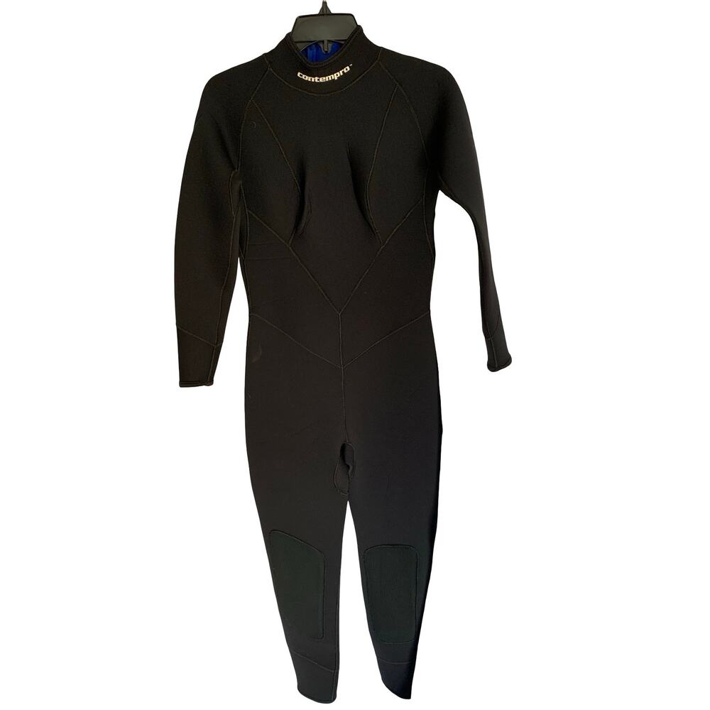Contempro Black Full Body Wetsuit ML | Neoprene Surf Dive Suit | Made in USA